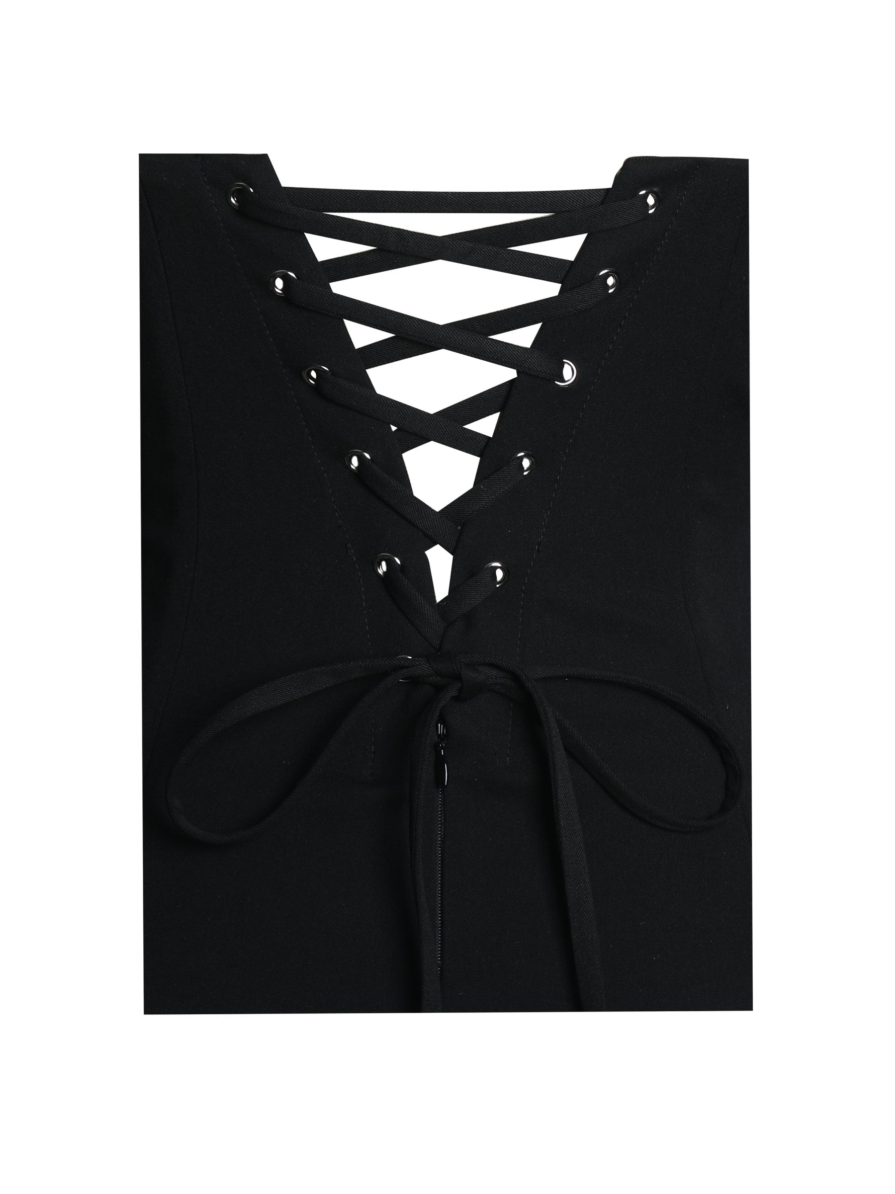 Dahliana Polka Dot Bubble Hem Corset Mini Dress Miss Circle