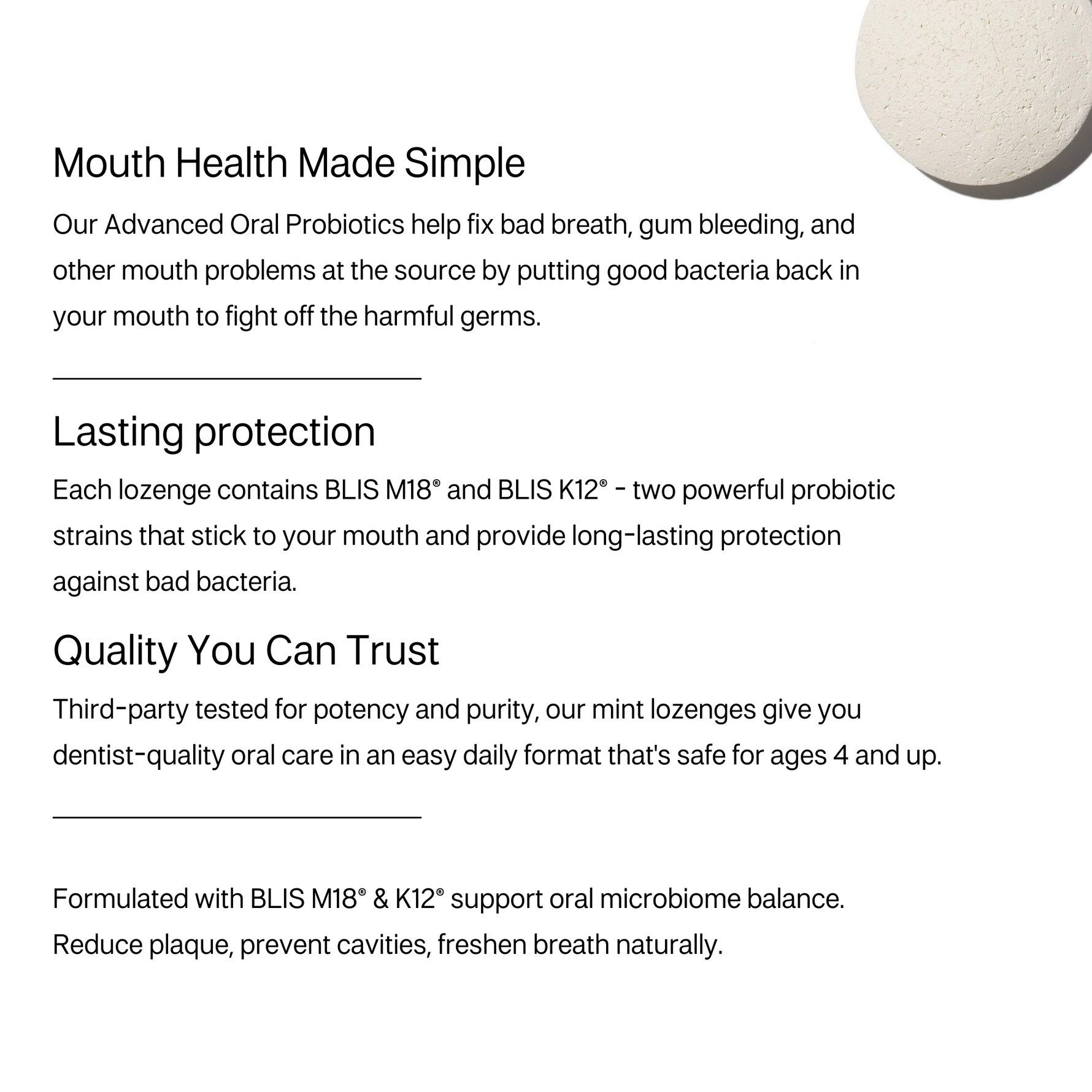 Advanced Oral Probiotic Mint