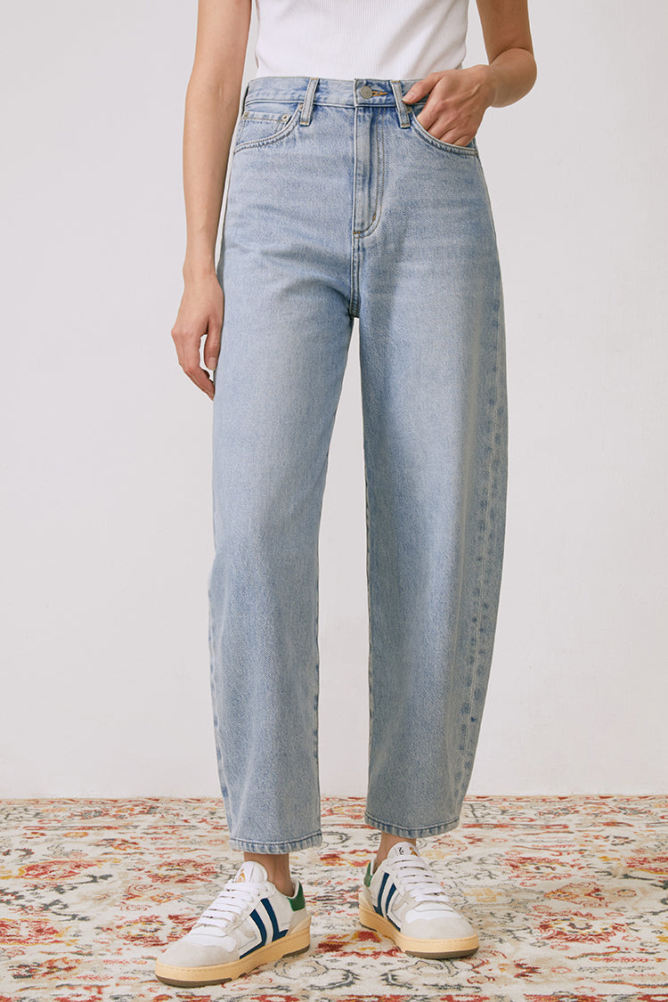 Queens Of Noise High Rise Barrel Jeans HJ026 [FINAL SALE] Hey Joanie
