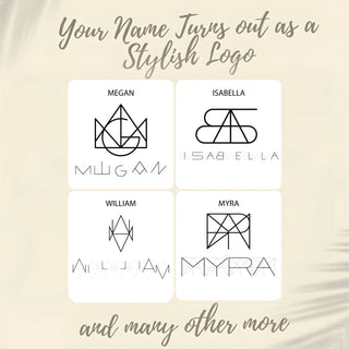 Linda Name Logo Necklace - 14K Gold