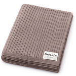 Organic Ribbed Knit Cotton Baby Blanket - By Baano