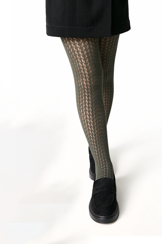 Conte-Kids Cotton Tights Miss 618 - Mesh Pattern - By Baano