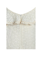 Idra Lace Trim Sleeveless Crochet Midi Trailing Dress