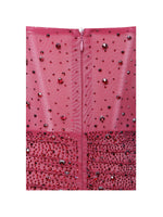 Fatima Burgundy Crystal Sleeveless Corset Mermaid Maxi Dress Miss Circle