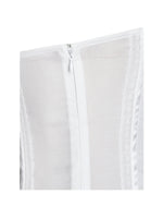 Eden Square Neck Ruffle Trim High Waist Midi Dress