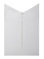 Ori White Halter Neck Crystal Pearl Mini Dress Miss Circle