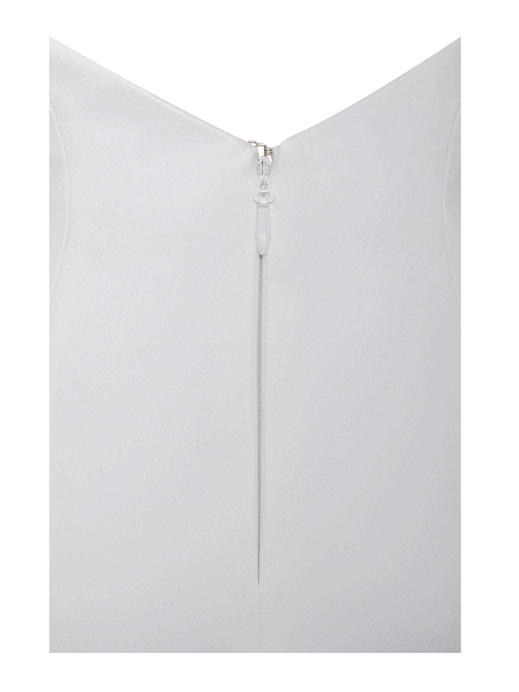 Ori White Halter Neck Crystal Pearl Mini Dress Miss Circle