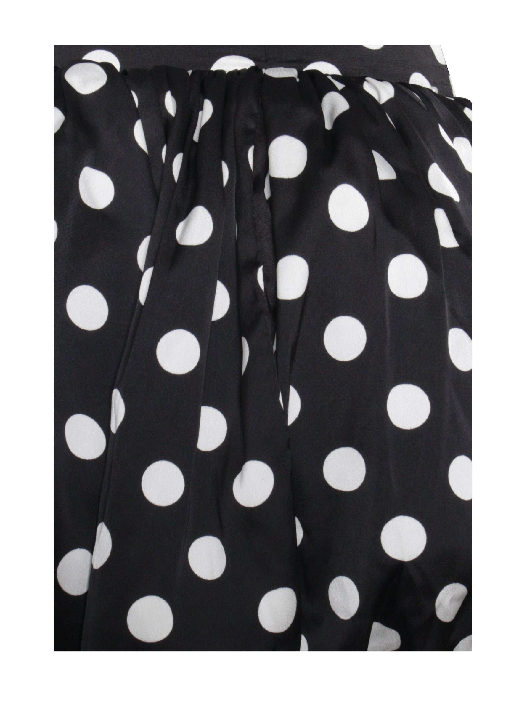 Umika Black Polka Dots Bubble Hem Mini Dress Miss Circle