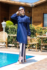 Lycra Navy Burkini Modest Swimwear M2012 - By Baano