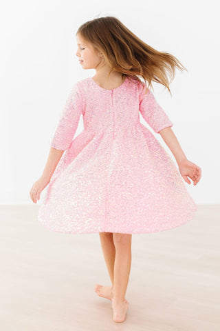SALE Bubblegum Pink Sequin Dress - By Baano