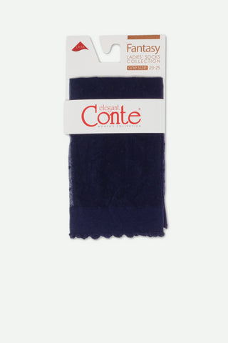 Socks Conte Fantasy - Polka Dot With a Cuff - By Baano