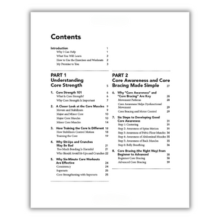 6-Minute Core Strength: Simple Core Exercises to Improve Posture, Build Balance, and Relieve Back Pain(Spiral Bound) - By Baano