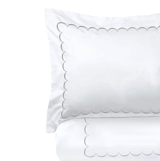 600 Thread Count Scallop Embroidered Duvet Set