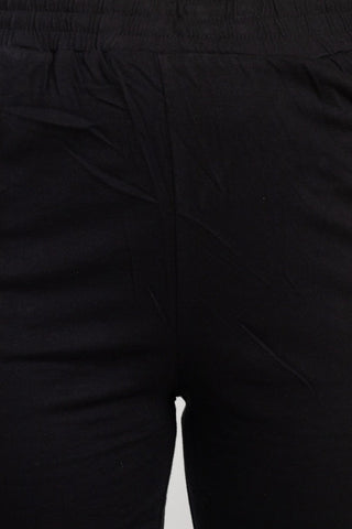 For the Republic Elastic Mid Waist Wide Leg Pockets Solid Pull - on Jersey Pant - Glamourous Grace