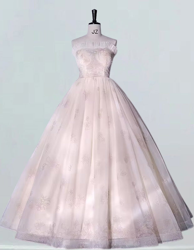 Strapless Tulle Ball Gown for Girls | Elegant Prom & Quinceanera Dress