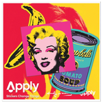 60s Silkscreen Andy Warhol Stickers - Pack of 3