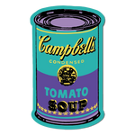 60s Silkscreen Andy Warhol Stickers - Pack of 3