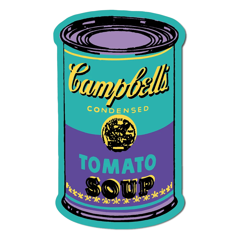 60s Silkscreen Andy Warhol Stickers - Pack of 3