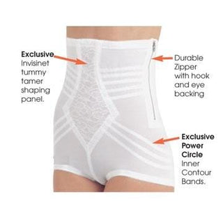 High Waist Firm Shaping Panty with Zipper with Hook and Eye | Style 6101 Rago Shapewear