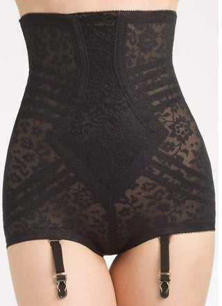 High Waist Extra Firm "No Roll" Panty Girdle with Detachable Garters | Style 6107 Rago Shapewear