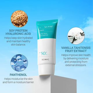 SCINIC Enjoy Super Mild Sun Essence SPF 50+ PA++++ - By Baano