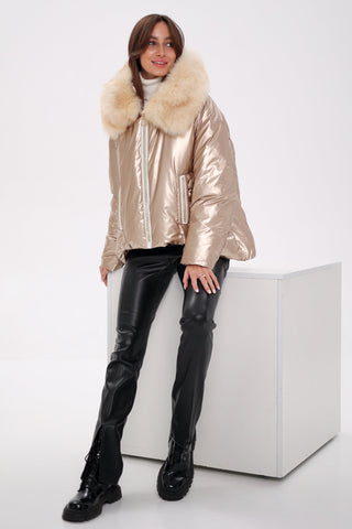 Genuine Polar Fox Down Fill Jacket - By Baano