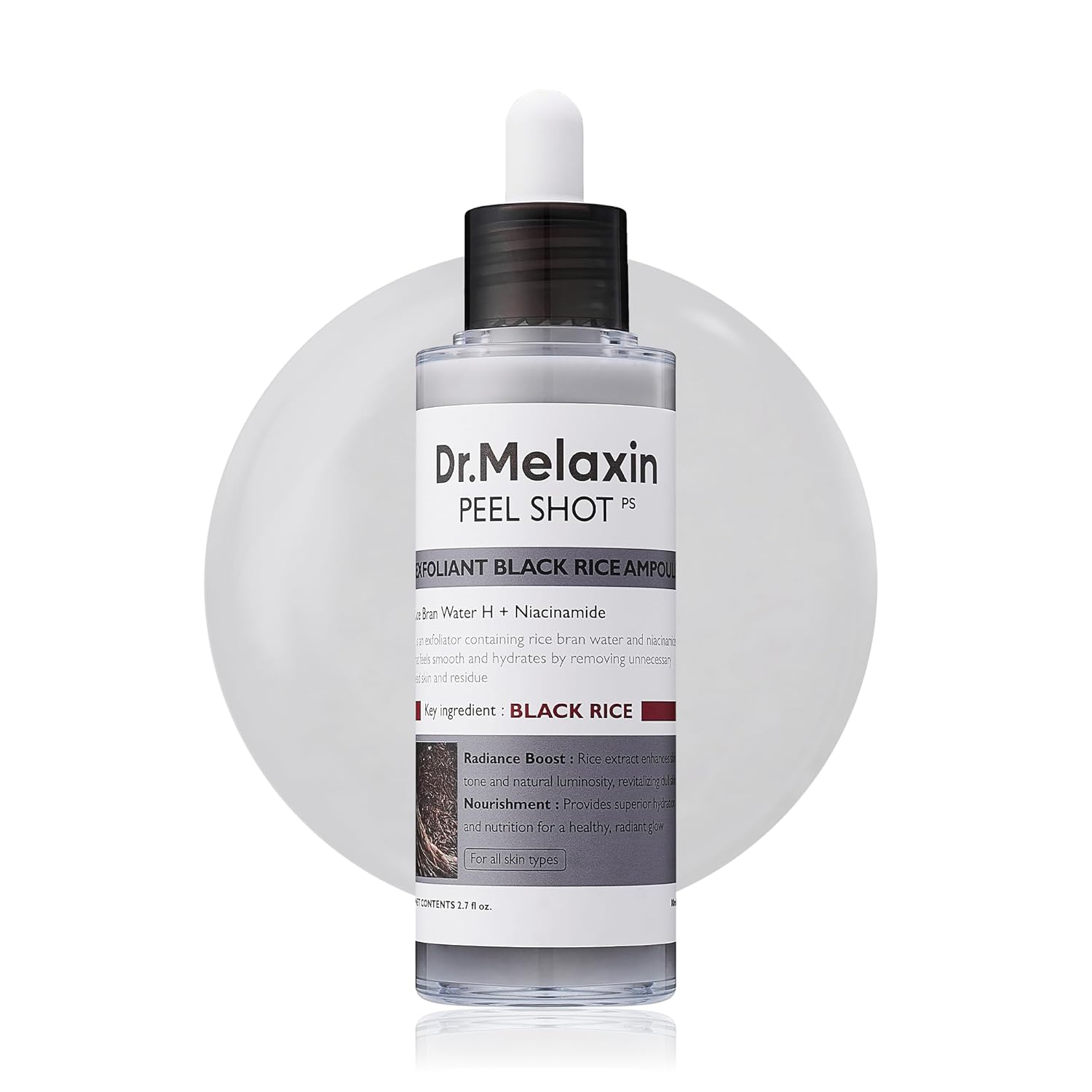 Dr. Melaxin Peel Shot Exfoliant Black Rice Ampoule - By Baano