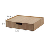 Bamboo Desktop Organizer with Large Drawer Combo