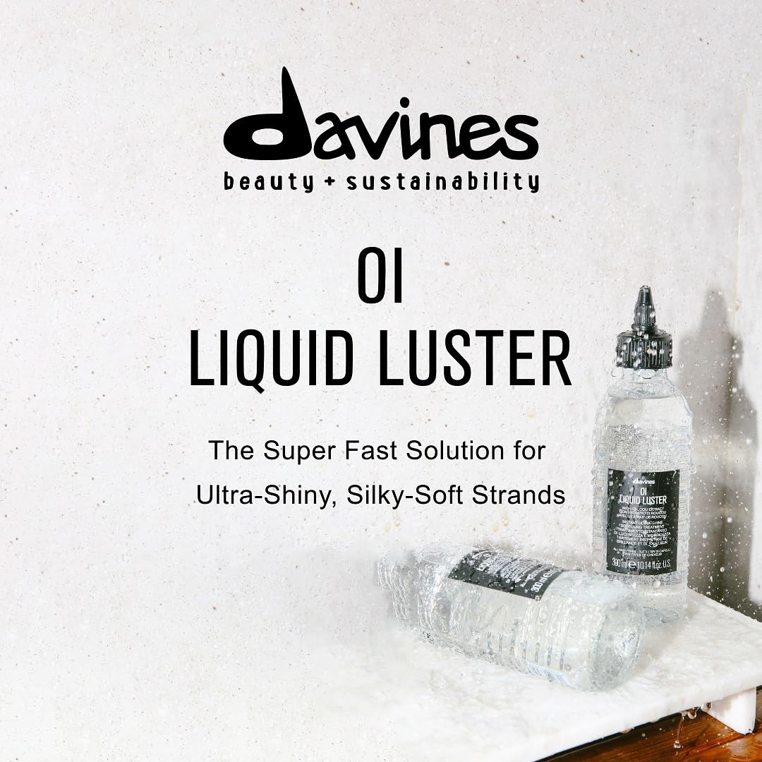 Davines OI Liquid Luster, Nourishing Rinse-Off Treatment, Add Shine Weightlessly, 10.14 Fl Oz