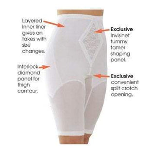 Style 6205 | Waistline Thigh Slimmer | Memory Compression Fabric | Medium Support Rago Shapewear