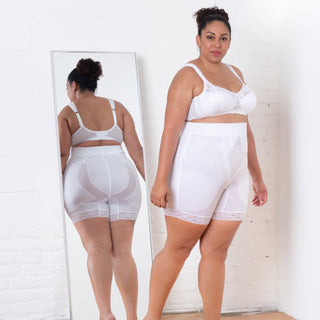 Style 6206 | High Waist Medium Control Thigh Slimmer | Memory Compression Fabric Rago Shapewear