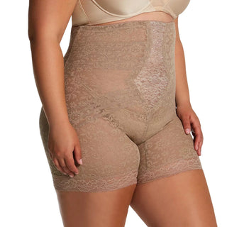 Style 6207 |  No Roll High Waist Lace Thigh Slimmer with Extra Firm Support Rago Shapewear