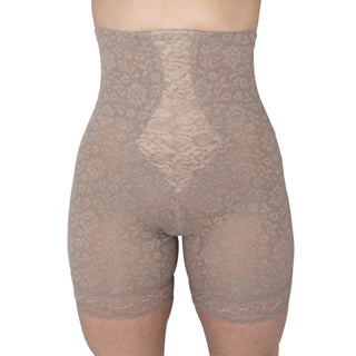 Style 6207 |  No Roll High Waist Lace Thigh Slimmer with Extra Firm Support Rago Shapewear