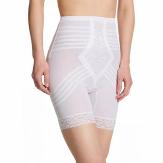 Style 6209 | Breathable High Waist Thigh Slimmer | No Roll Power Mesh Hourglass Shaper |  Firm to Extra Firm Support Rago Shapewear