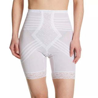 Style 6209 | Breathable High Waist Thigh Slimmer | No Roll Power Mesh Hourglass Shaper |  Firm to Extra Firm Support Rago Shapewear
