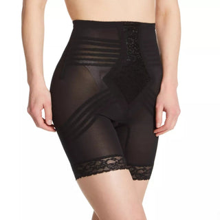 Style 6209 | Breathable High Waist Thigh Slimmer | No Roll Power Mesh Hourglass Shaper |  Firm to Extra Firm Support Rago Shapewear