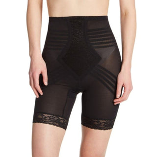 Style 6209 | Breathable High Waist Thigh Slimmer | No Roll Power Mesh Hourglass Shaper |  Firm to Extra Firm Support Rago Shapewear