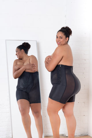Style 6210 | High Waist Long Leg Shaper with Side Zipper |  Extra Firm Control Rago Shapewear