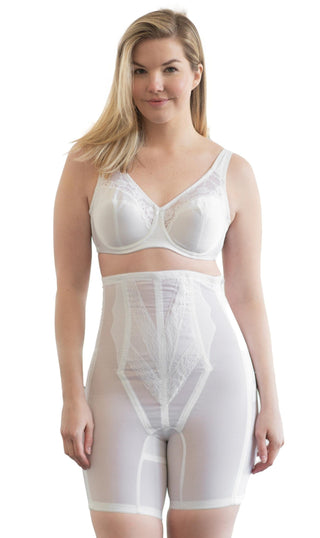 Style 6210 | High Waist Long Leg Shaper with Side Zipper |  Extra Firm Control Rago Shapewear