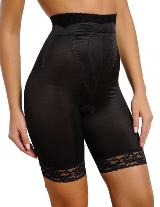 Style 6226 | High Waist Thigh Slimmer with Tulip Front Panel | Memory Compression Fabric | Medium Support Rago Shapewear