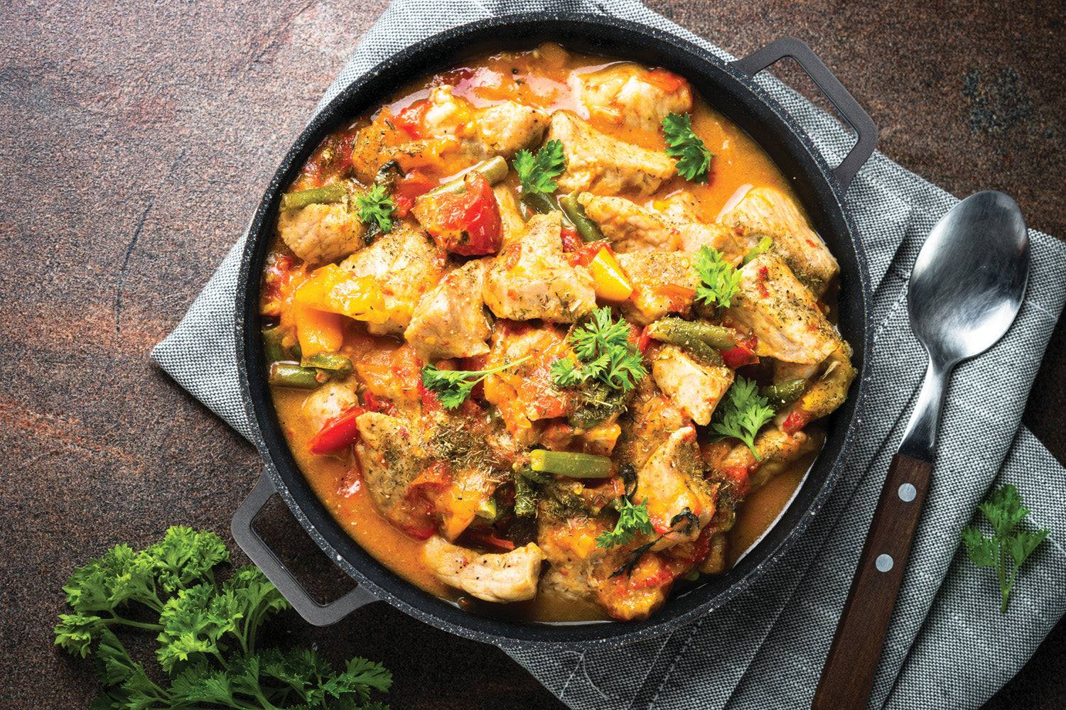 MASTERPAN Nonstick Stovetop Oven Grill Pan & Stainless Steel Lid, Black 12