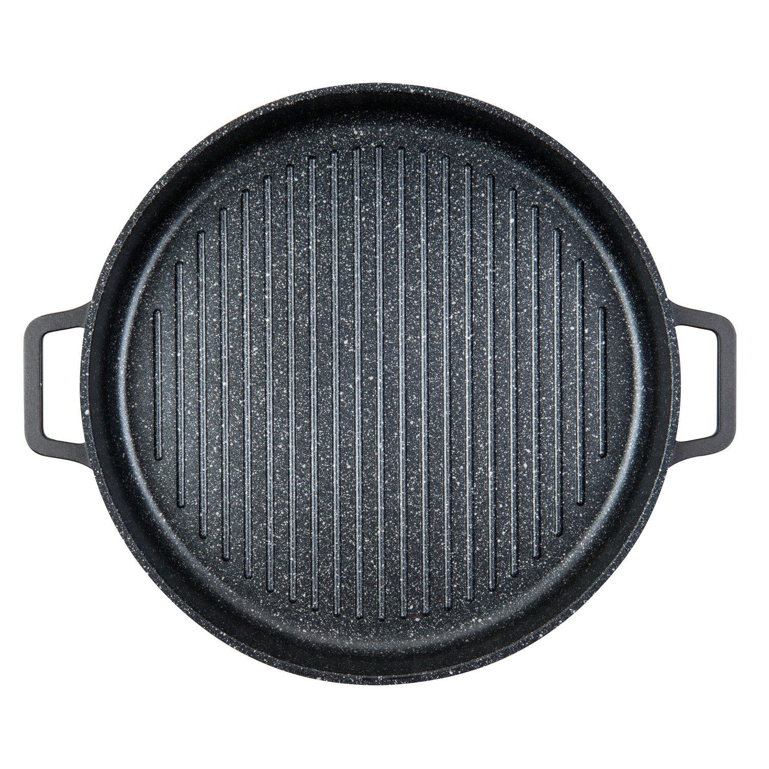 MASTERPAN Nonstick Stovetop Oven Grill Pan & Stainless Steel Lid, Black 12