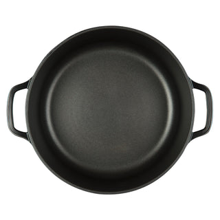 MASTERPAN Nonstick Dutch Oven, Black 7 Qt. 11" (28cm)