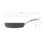MASTERPAN Nonstick Granite Look Frypan & Skillet, 9.5" (24cm)