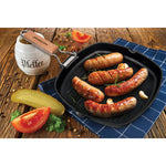 MASTERPAN Nonstick Grill Pan with Folding Handle, 8" (20cm)