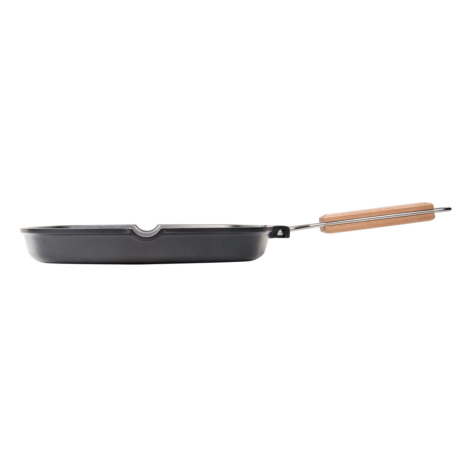 MASTERPAN Nonstick Grill Pan with Folding Handle, 11