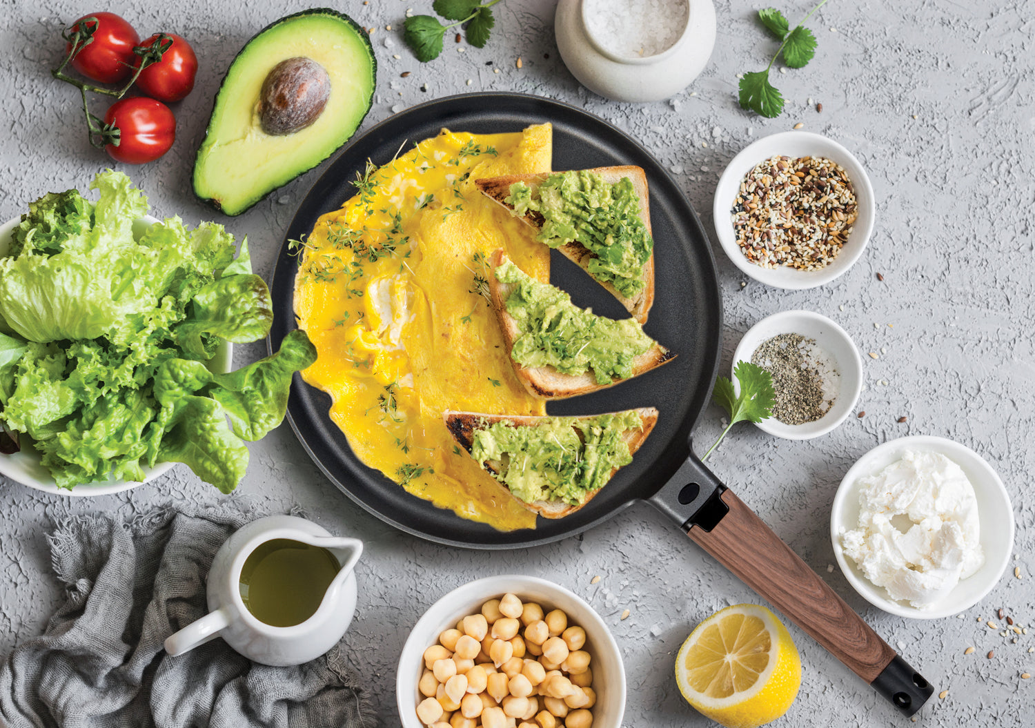 MASTERPAN Nonstick Crepe Pan and Griddle, 11