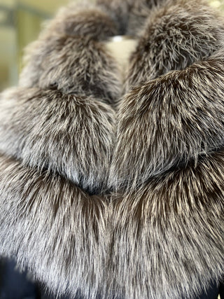 Kaimana Genuine Fox Fur Trim Premium Down Coat - By Baano