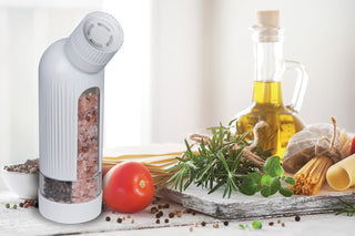 5-in-1 Multi Section Spice Grinder & Dispenser, White (Spices Not Included)