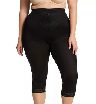 Style 6265 | Waistline Capri Pant Liner with Tummy Control Panel| Memory Compression Fabric | Medium Support Rago Shapewear